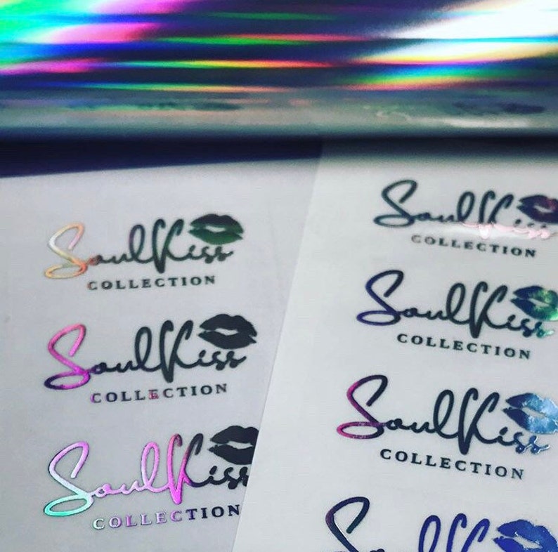 Foil Labels,Personalized Lash Stickers, Lip Gloss Stickers,Nail Polish Labels. Clear sticker sheets  (NOT Contour Cut) 