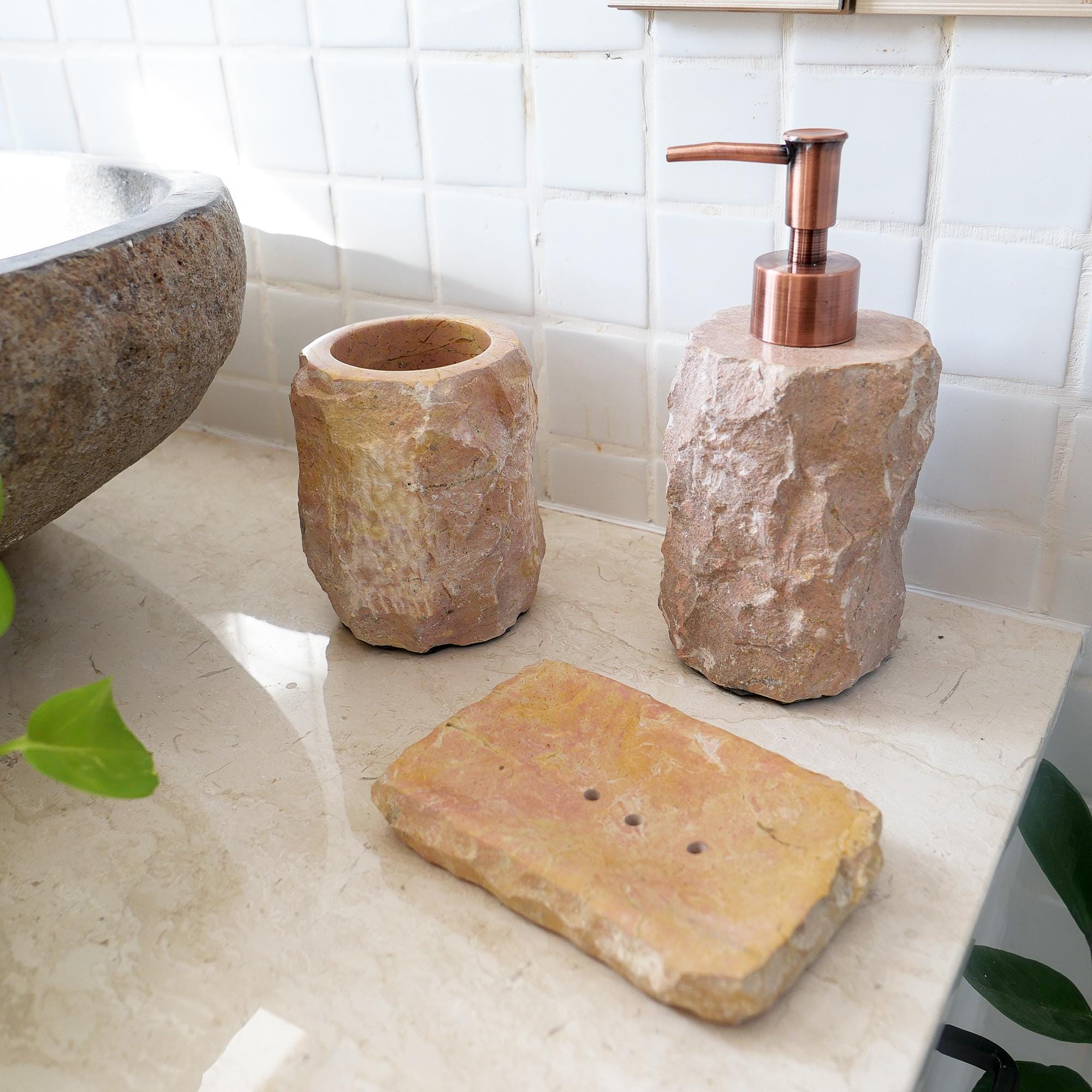Porte-savon En Marbre Beige - Déco Salle De Bain Moderne, Dimensions 16.5x12x4 Cm, Neuf