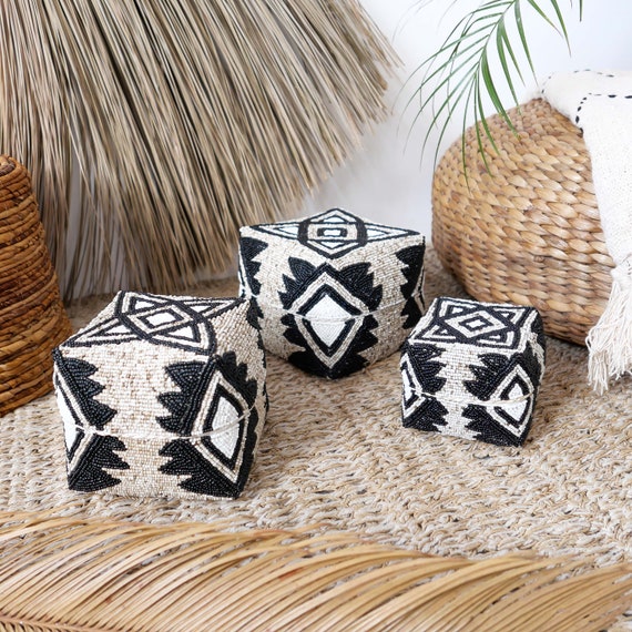 Small Bali Beaded Baskets Small Bali Beaded Baskets