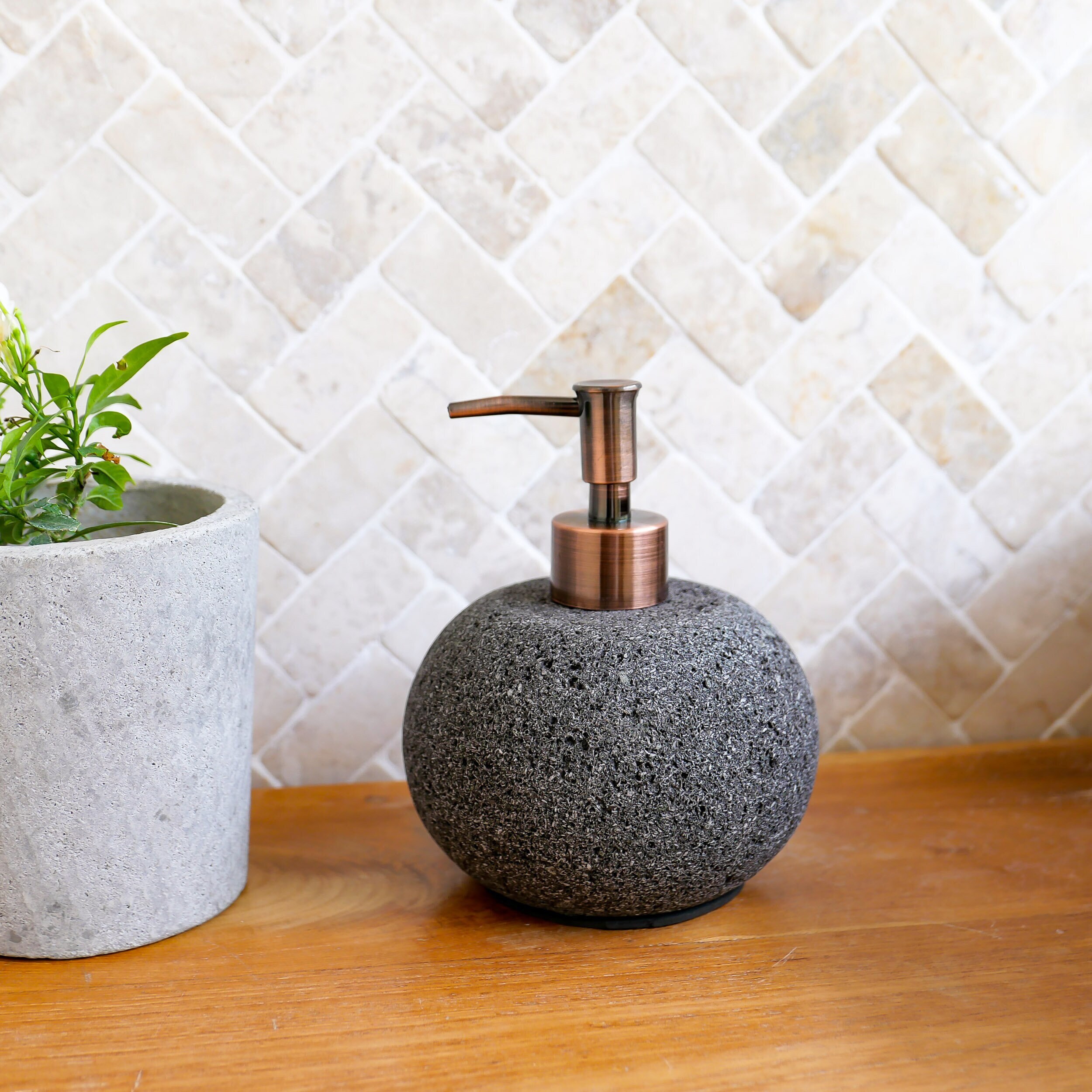 Ceramic Soap Dispenser - Matte Grey – Notary Ceramics