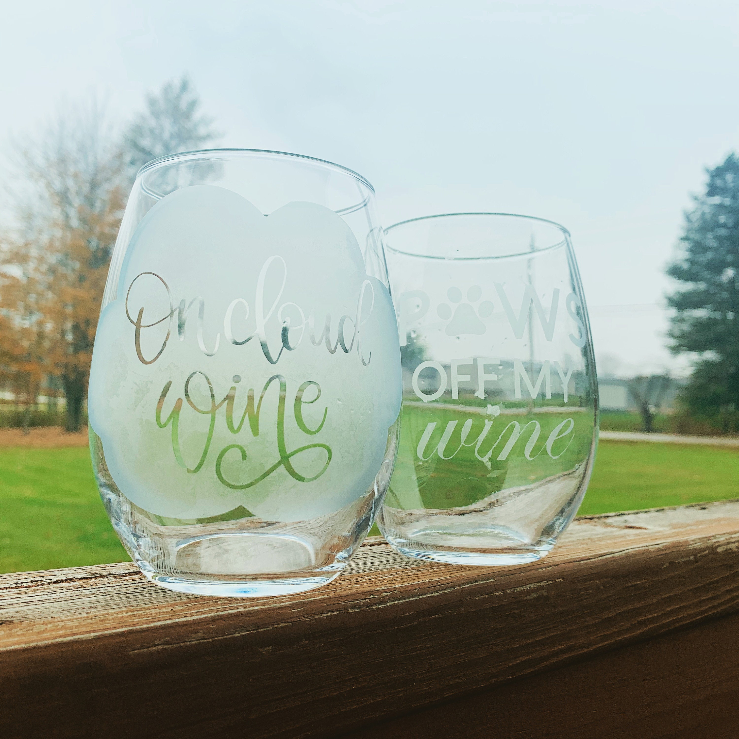 custom travel wine glass