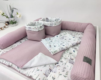 Matelas à langer, matelas à langer doux, cadeau baby shower, cadeau nouveau-né, tapis à langer lapin, tapis à langer lapin