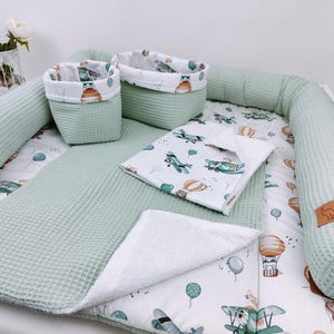 Fasciatoio, fasciatoio morbido, regalo per baby shower, regalo neonato, fasciatoio safari, tappetino leoni, fasciatoio con palloncini,