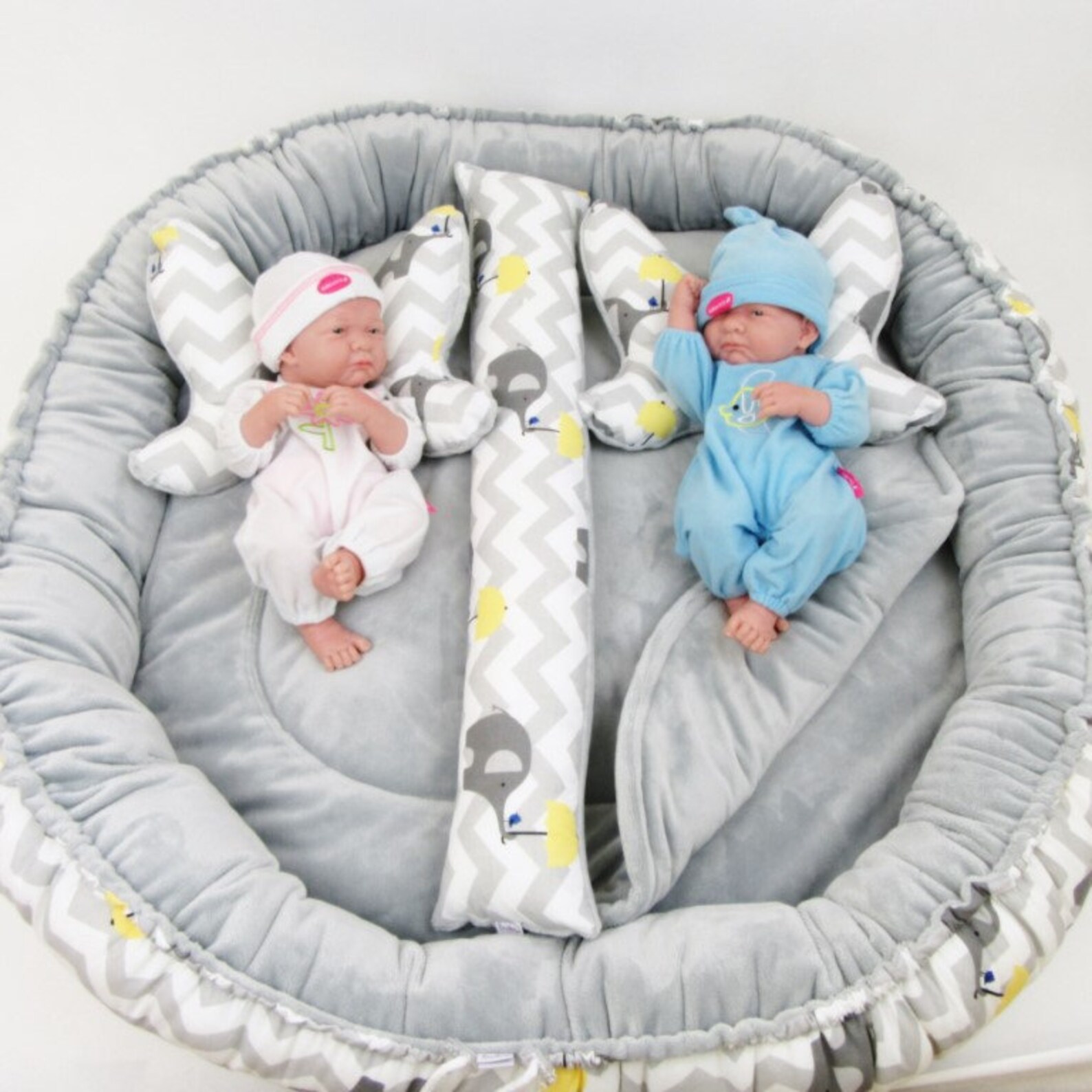 Set for Twins Cocoon for Twins Mat for Twins Cot for Twins Etsy