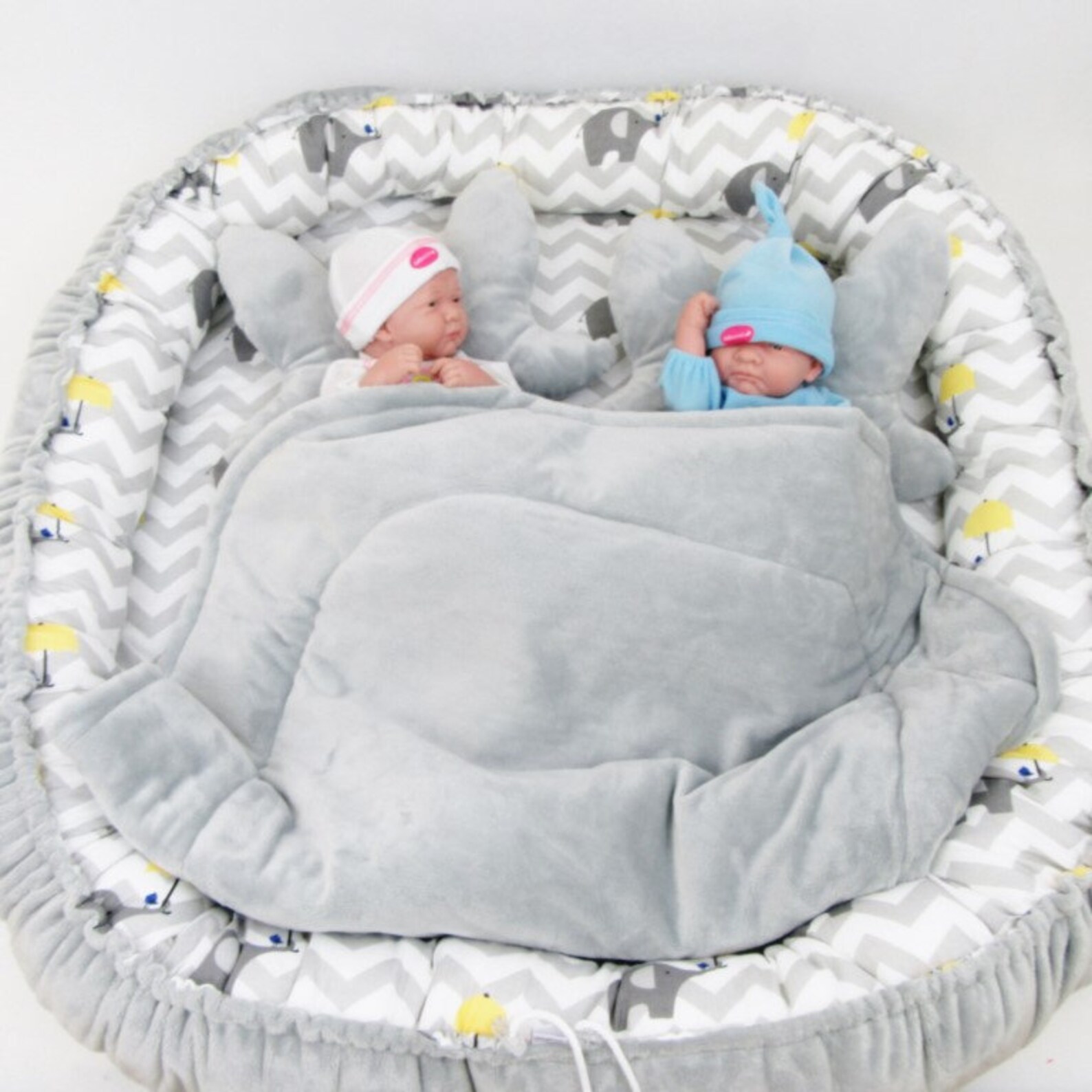 Set for Twins Cocoon for Twins Mat for Twins Cot for Twins Etsy