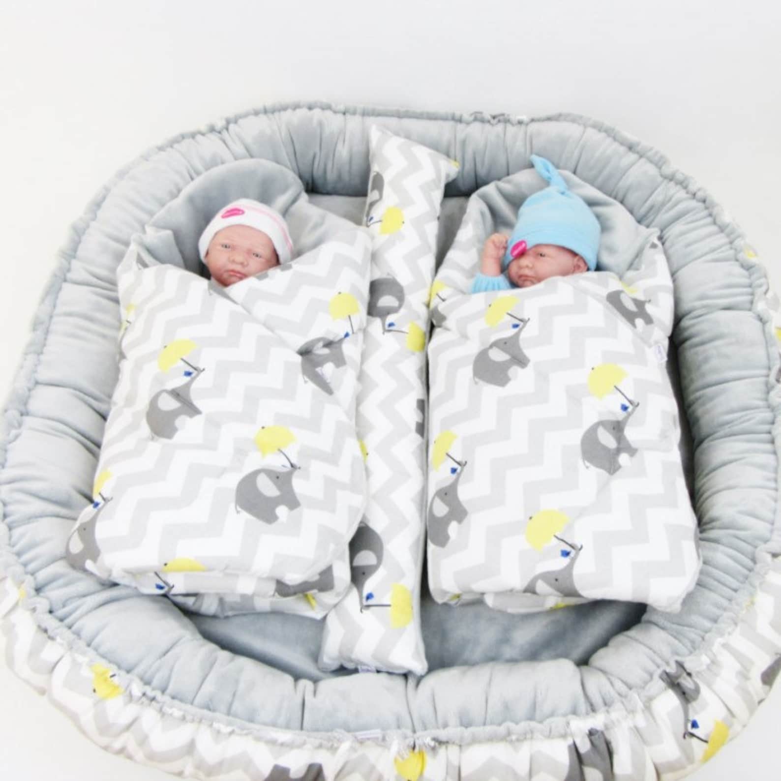 Set for Twins Cocoon for Twins Mat for Twins Cot for Twins Etsy