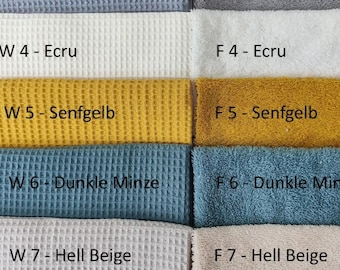 Stoffmuster: 1 Stück gekauft = máx. 6 colores