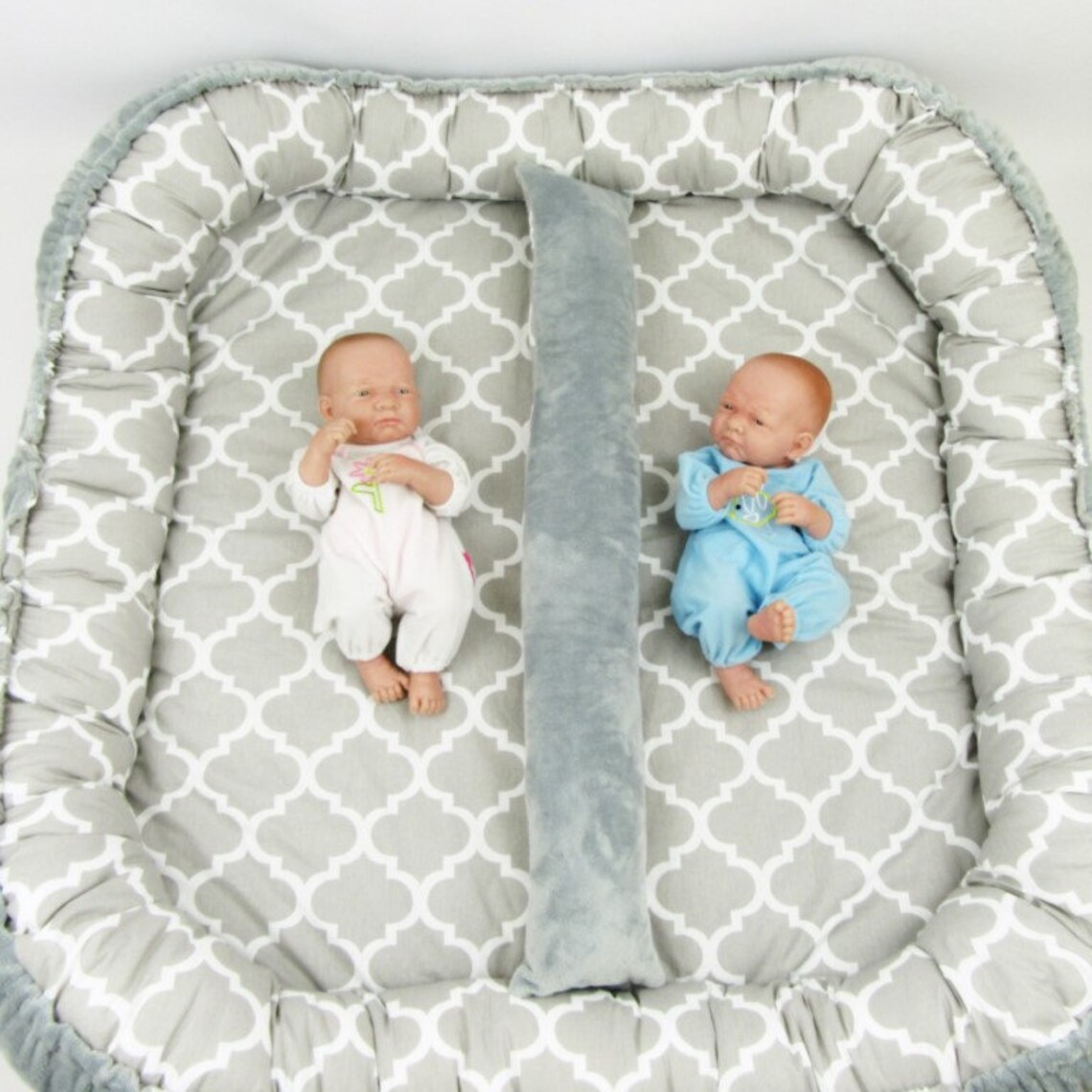 Babynest for twins cocoon for twins mat for twins cot for Etsy