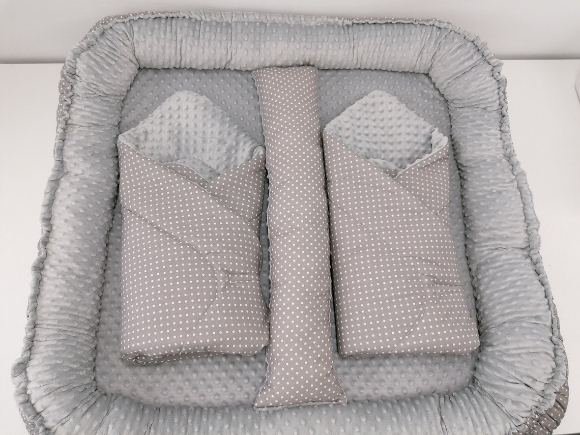 Set für Zwillinge Kokon für Zwillinge mit Abnehmbare Nest +2 Sleepingbags
