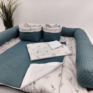 Matelas à langer, matelas à langer doux, cadeau de baby shower, cadeau de nouveau-né, tapis à feuilles, tapis d&#39;eucalyptus, matelas à langer en eucalyptus