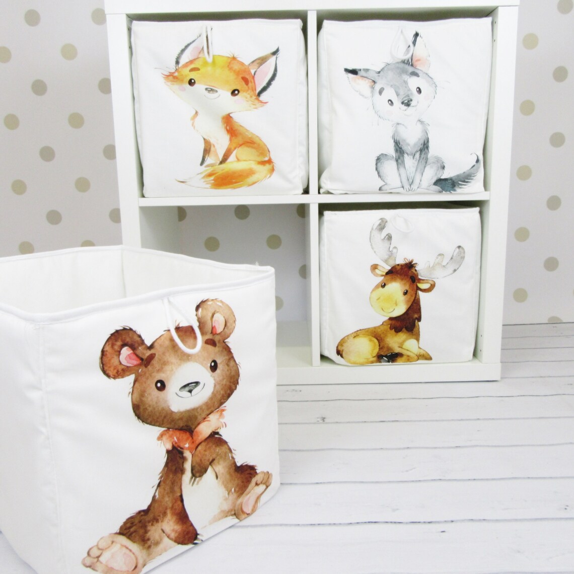 Box for Ikea Kallax Ikea Container Bowl Box Forest Animals Etsy