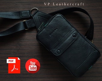 Patrón de bolso bandolera imprimible y tutorial en vídeo