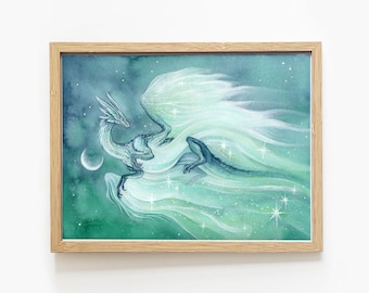 Ethereal dragon | Art print | Wall decoration