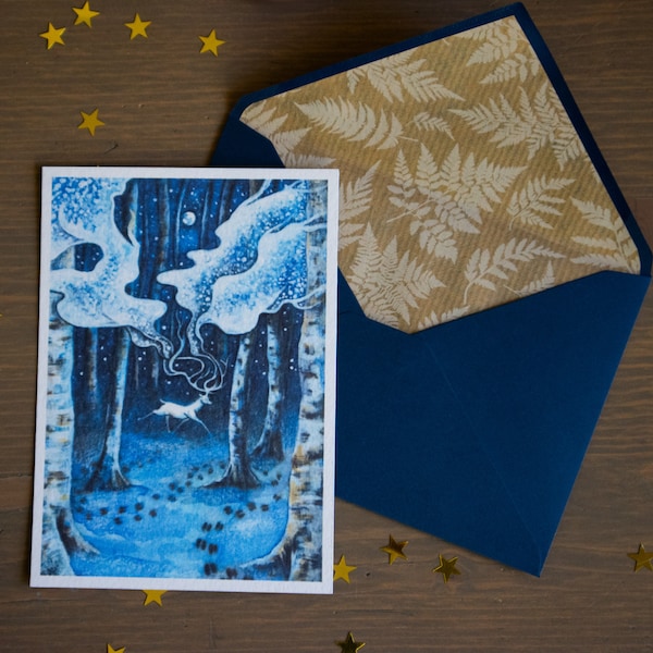 Patronus | Christmas card with a decorative envelope | Greeting card