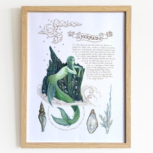 Mermaid | Art print | Wall decoration | Poster