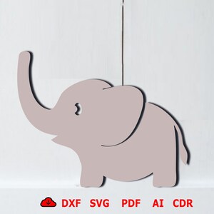Baby Elephant Wood Pattern wall decor laser cut, wooden elephant Cutting or Printing wall decor, elephant SVG Bundle crafts paper cut