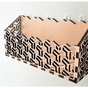 wooden Entryway Mail And Key hanger laser cut, wooden mail holder wall laser cut, Entryway organizer SVG, wooden Wall Organizer laser cut