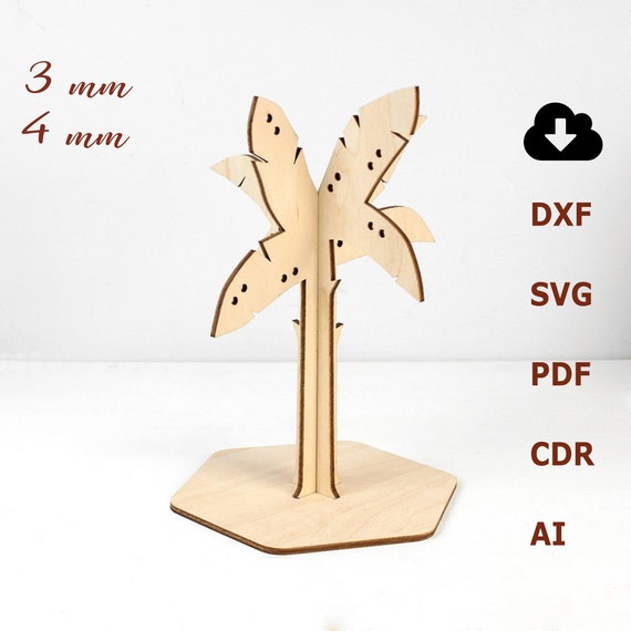 Tree Jewelry Display, Laser Cut File