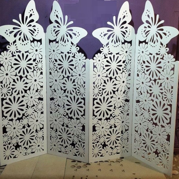 Wooden Room Divider laser cut, Privacy screens , Hanging Screens, Privacy Partition, Wooden Decoratives Panels, Modular Wall Panels Screen