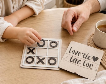Board Game Decor, Tic Tac Toe Laser Cut File, SVG DXF Template