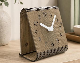 Office Clock Decor Laser Cut File, CNC Vector Design, Plywood/MDF 3mm-6mm