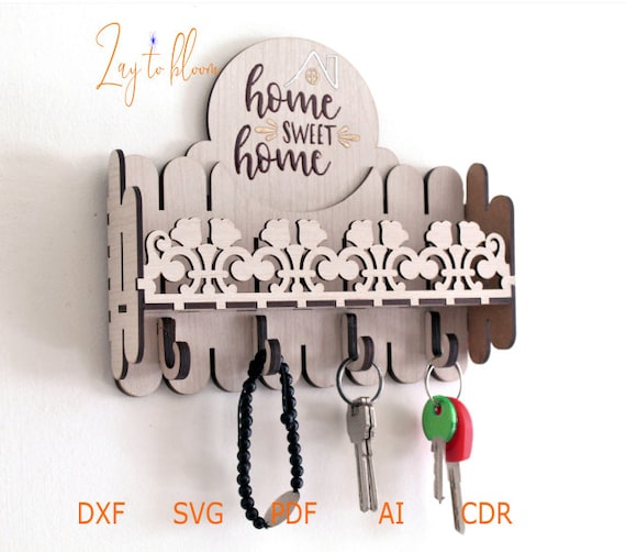Laser cut key holder discount