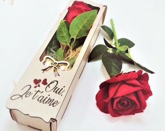 DXF SVG files for laser  Wooden gift box for roses, flowers and chocolat, Vector project for CNC router and laser cutting, Plywood 3mm