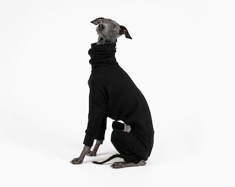 Mono cálido y suave para galgos italianos y whippets / Negro