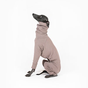 Warm & Soft Jumpsuit for Italian Greyhounds and Whippets | Antique Mauve