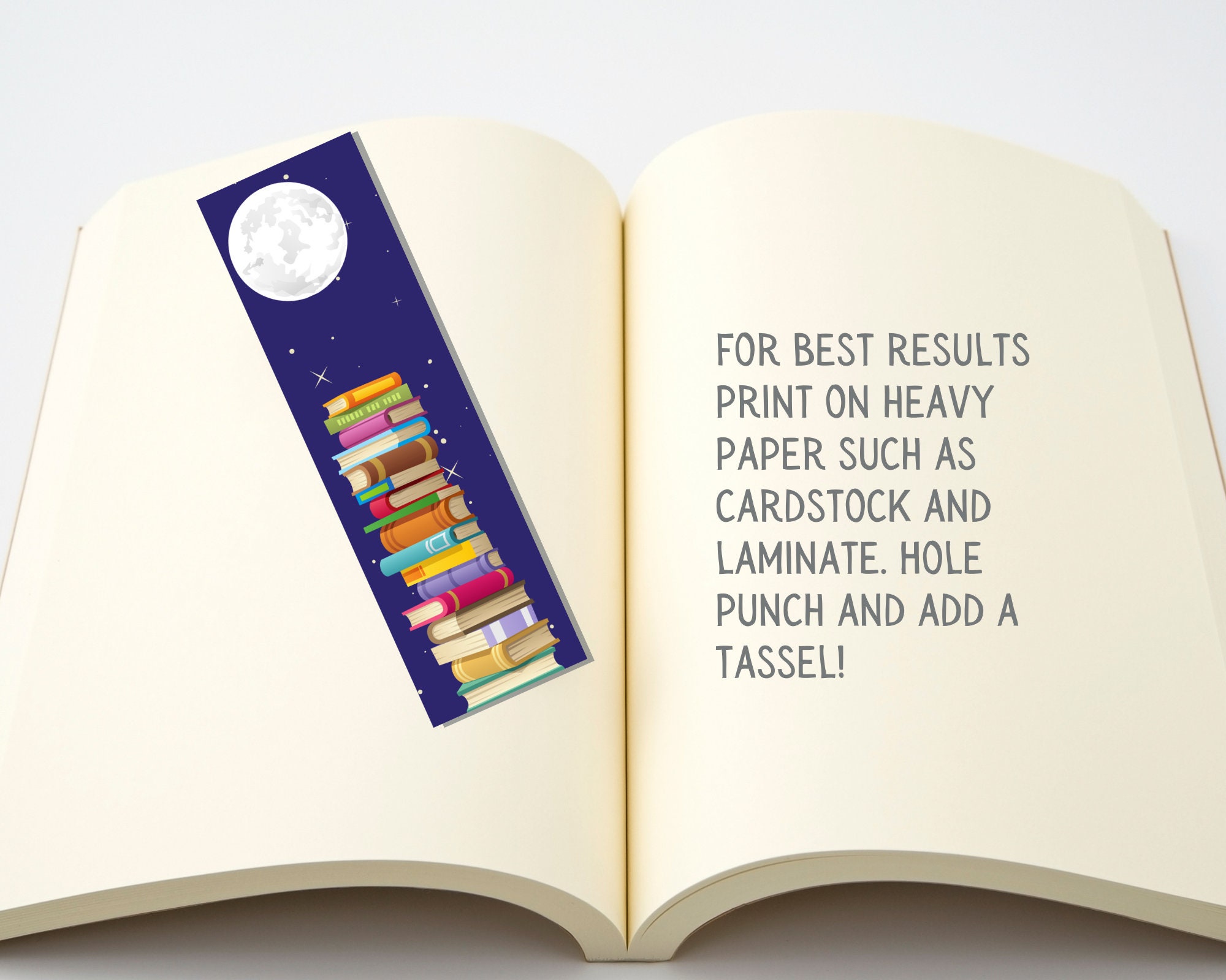 Bookmark Template Printable/ Space Theme / Stocking Stuffer / - Etsy