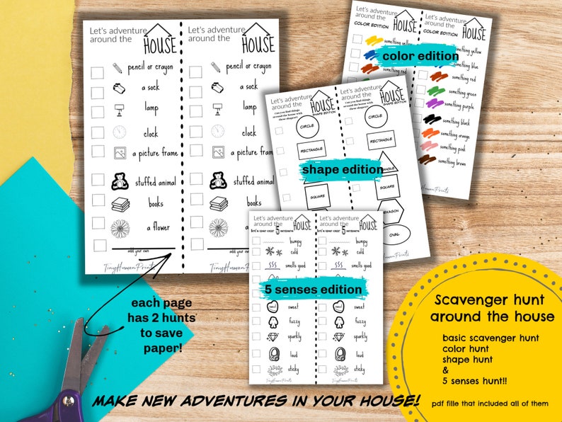 Indoor at Home Scavenger Hunt Printable - Etsy
