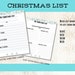 4 Gift Rule Christmas Printable / Printable Christmas List / Holiday ...
