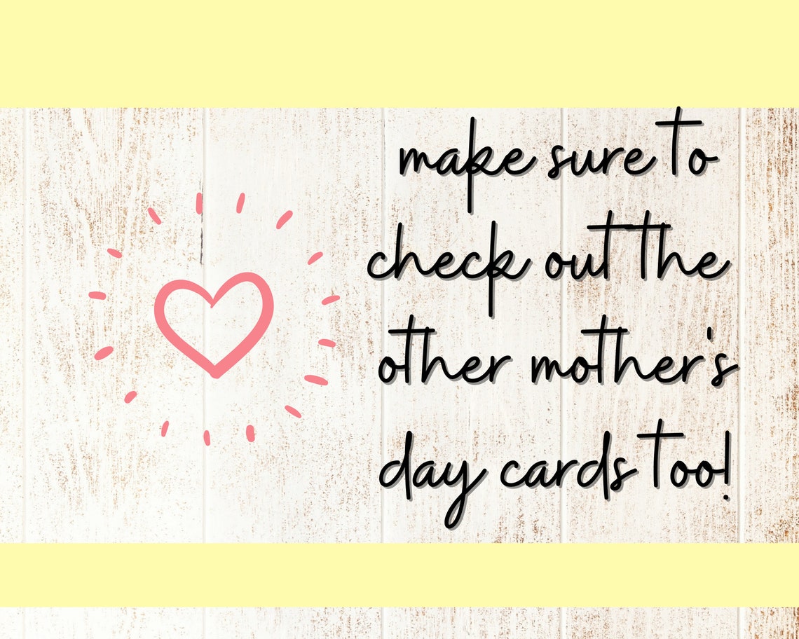 Printable Mother's Day Cards/ for grandma / mothers day | Etsy