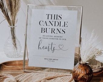 ELSIE | Personalised - Loving memory sign | Unframed print | Printed Sign | A4, A5, 5x7, 8x10 | Wedding day signs | Wedding reception sign