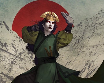 photo Avatar Kyoshi Artwork avatar kyoshi etsy