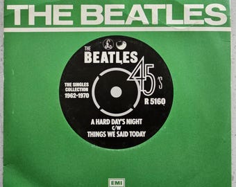 The Beatles - A Hard Day's Night / Things We Said Today - Britse heruitgave 7" P/S-vinylplaat