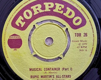Rupie Martin's All Stars (e) - Musical Container - Original 1970 Reggae 7" | Build A Fantastic Vinyl Record Collection | FREE UK Delivery