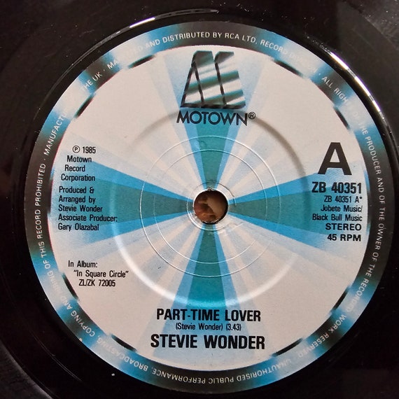 Stevie Wonder - Part-time Lover - Original 1985 - 7