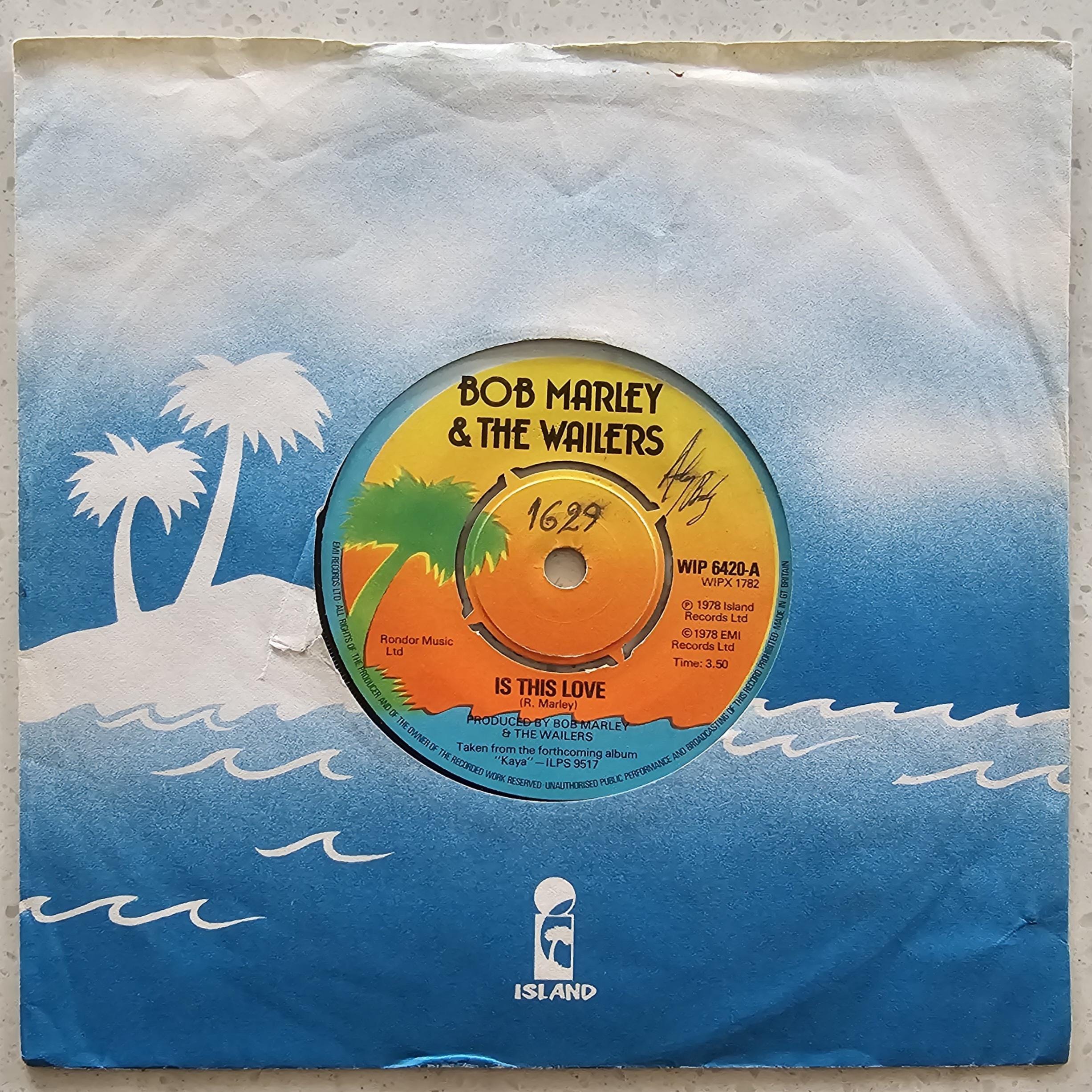 Bob Marley & The Wailers (e) Is This Love - Original 1978 UK 7" Vinyl Record