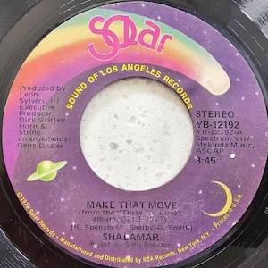 Shalamar &quot;Make That Move&quot; 1980 Soul Disco 7&quot; Vinile