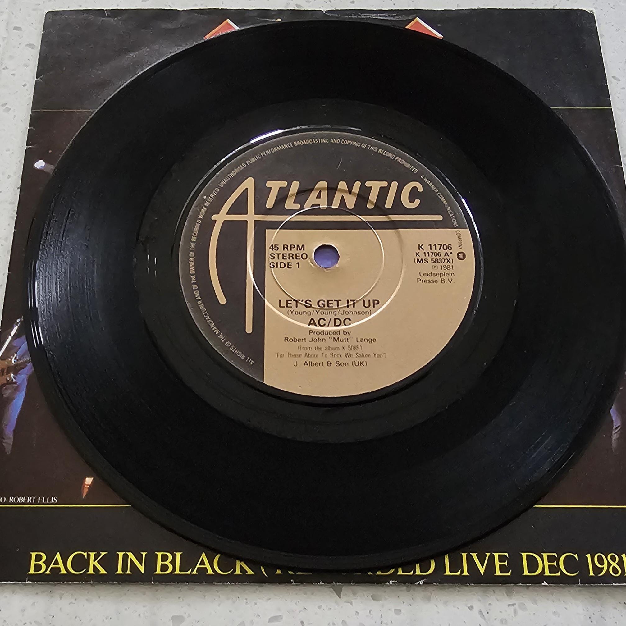 国内見本盤７インチシングル AC/DC LET'S GET IT UP AC/DC Let's Get It up - Orignal 1981 UK 7