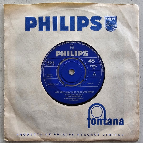 Dusty Springfield (e) I Just Don't Know What To Do With Myself - 1964 7" | Build A Fantastic Vinyl Record Collection | FREE UK Delivery