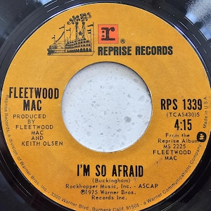 Fleetwood Mac - Over My Head - Oryginalna, importowana do USA w 1975 roku, 7-calowa płyta winylowa