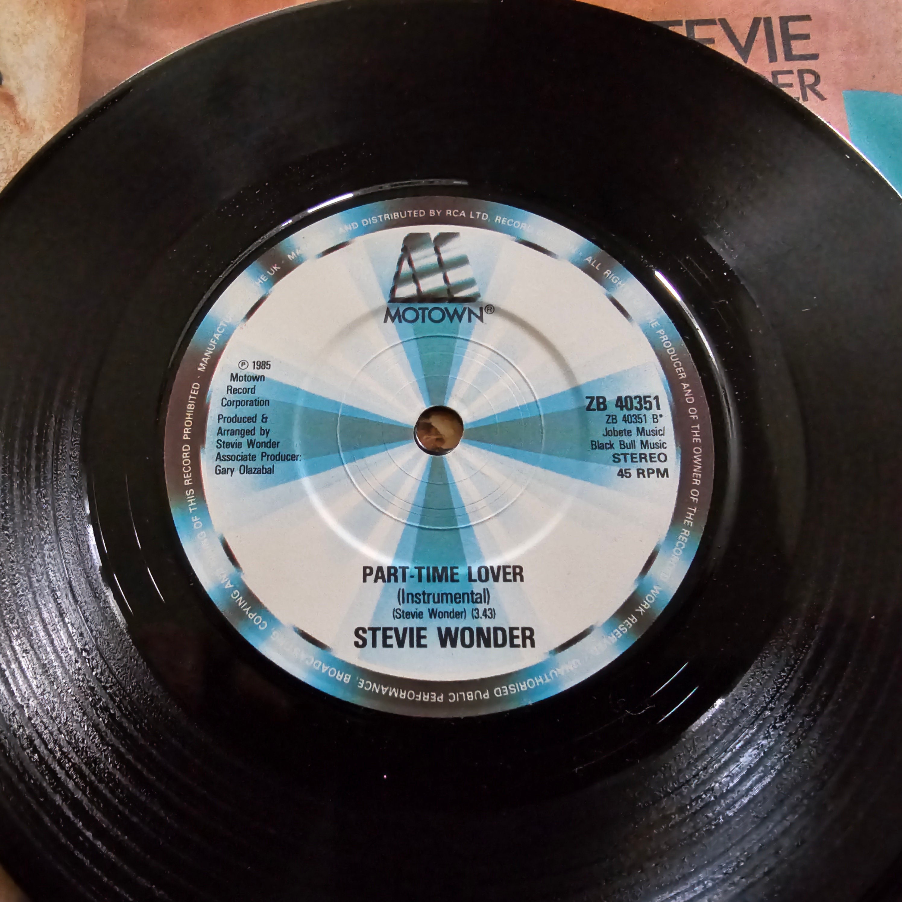 Stevie Wonder - Part-time Lover - Original 1985 - 7