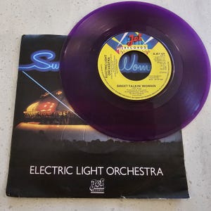 ELO / Electric Light Orchestra - Sweet Talkin' Woman - Original 1977 UK 7" Purple Vinyl Record