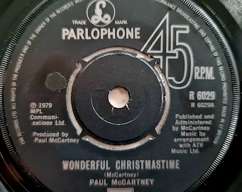 Paul McCartney - Wonderful Christmastime - Original 1979 - 7&quot; | Build A Fantastic Vinyl Record Collection | FREE UK Delivery