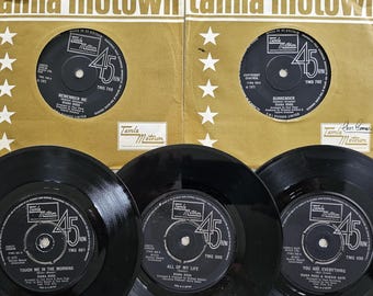 5 Classic Diana Ross 7" (e) Tamla Motown 1970s Hits - Original Motown 7" Vinyl Record