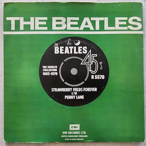 The Beatles - Strawberry Fields Forever / Penny Lane - UK Reissue 7&quot; P/S Vinyl Record
