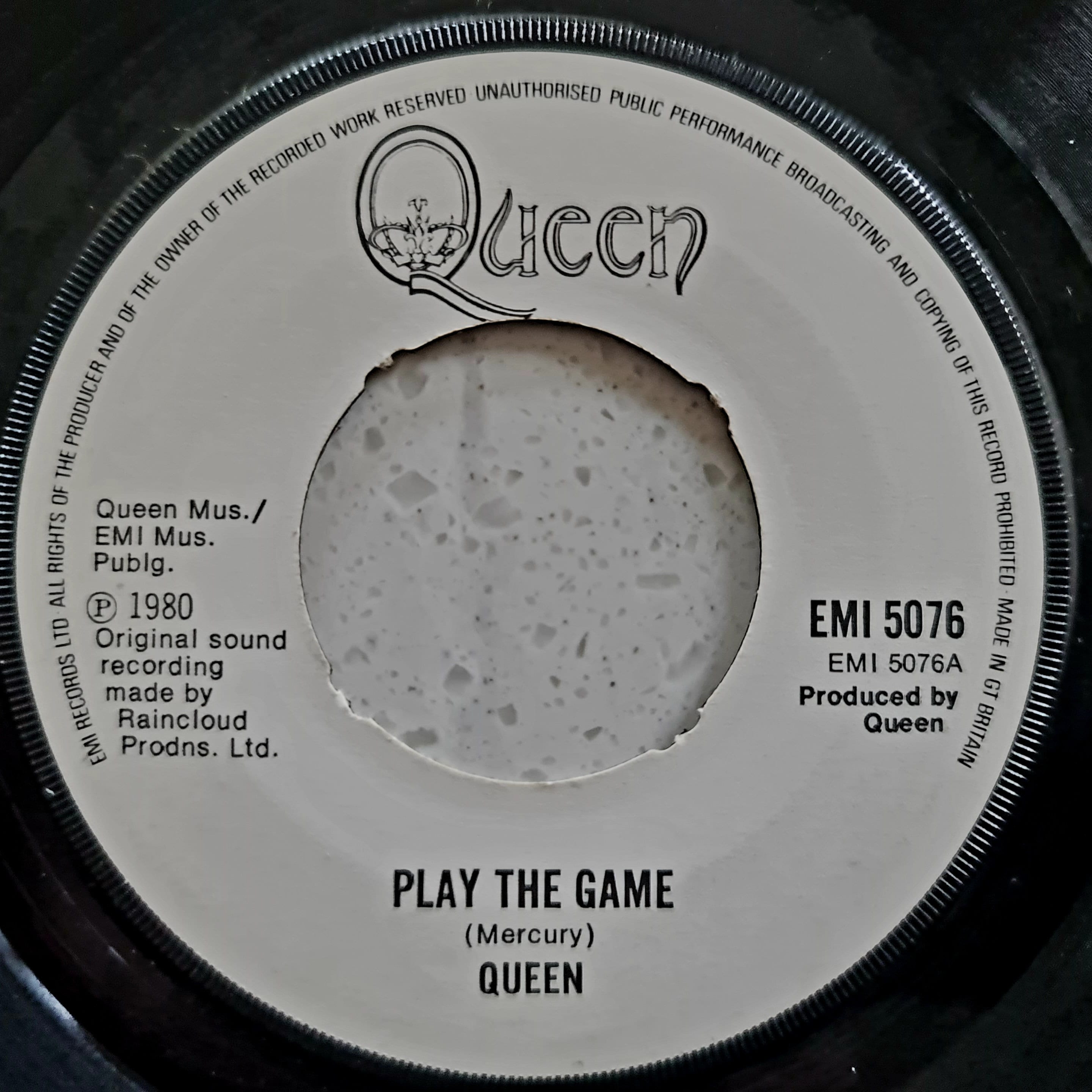 Queen / Freddie Mercury - Play the Game - Original 1980 7