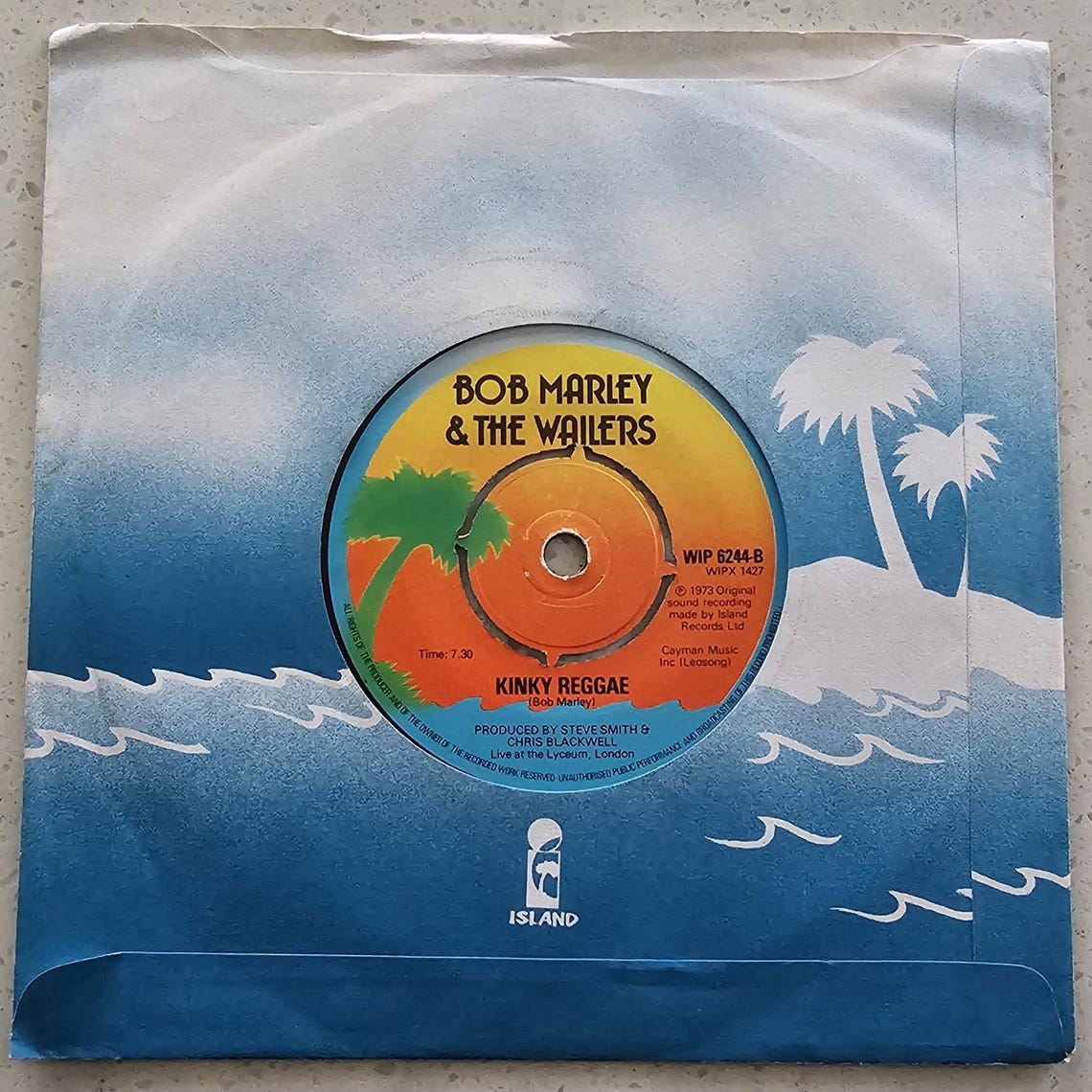 Bob Marley & The Wailers - No Woman No Cry - Original 1974 UK 7" Vinyl Record, foto 2 de 5
